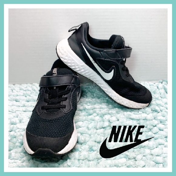Nike Other - Nike Revolution Black & White Athletic Training Running Sneakers Girls Boys Run